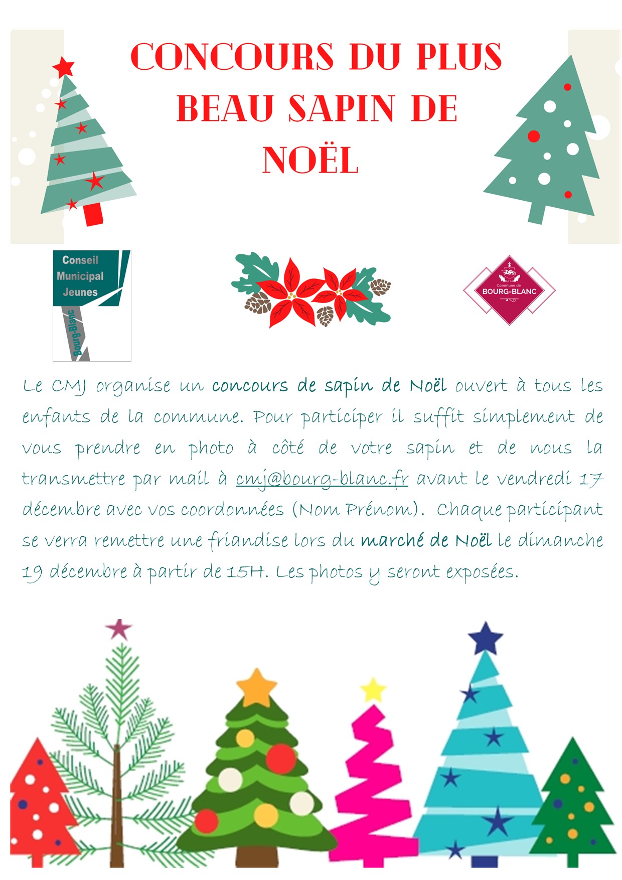 Concours de sapin de Noël - Mairie de Bourg-Blanc