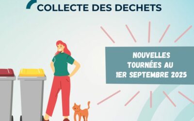 Nouvelles tournées de collecte le 1er septembre 2025